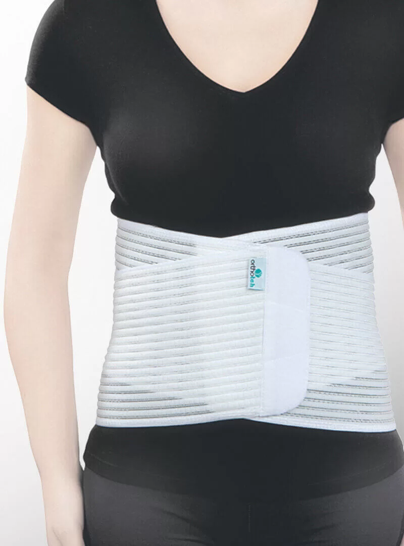 Пояс Стандарт Бейсик Ортотех – ортопедичен колан за кръста в бял и черен цвят