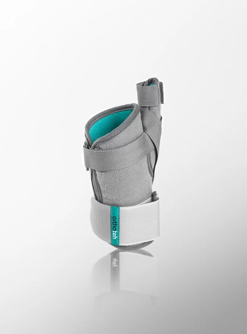 Ортеза палец Стандарт с метална пластина и двойно фиксиране на палец и китка – модел на Ортотех