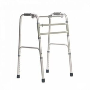 Проходилка DUAL с двойна функция – сгъваема и регулируема, подходяща за рехабилитация и домашна употреба.