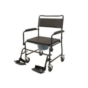 Стол за тежки хора MCT-30 XXL с широка седалка, подлакътници и кофа – подходящ за баня и спалня